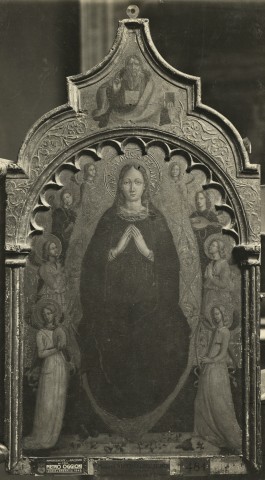Anonimo — Francesco di Gentile da Fabriano - sec. XV - Assunzione della Madonna; Padre Eterno — insieme